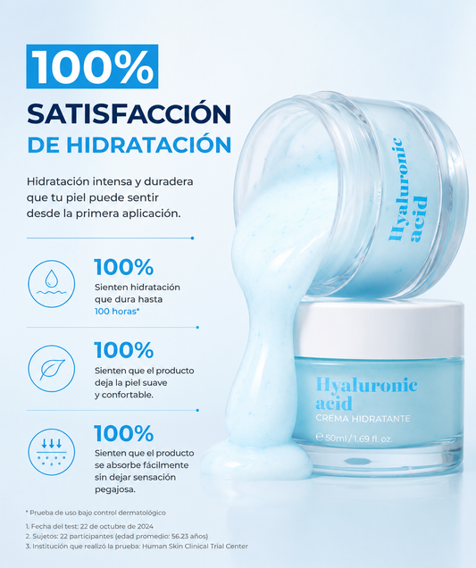 CREMA HIDRATANTE CON ÁCIDO HIALURÓNICO