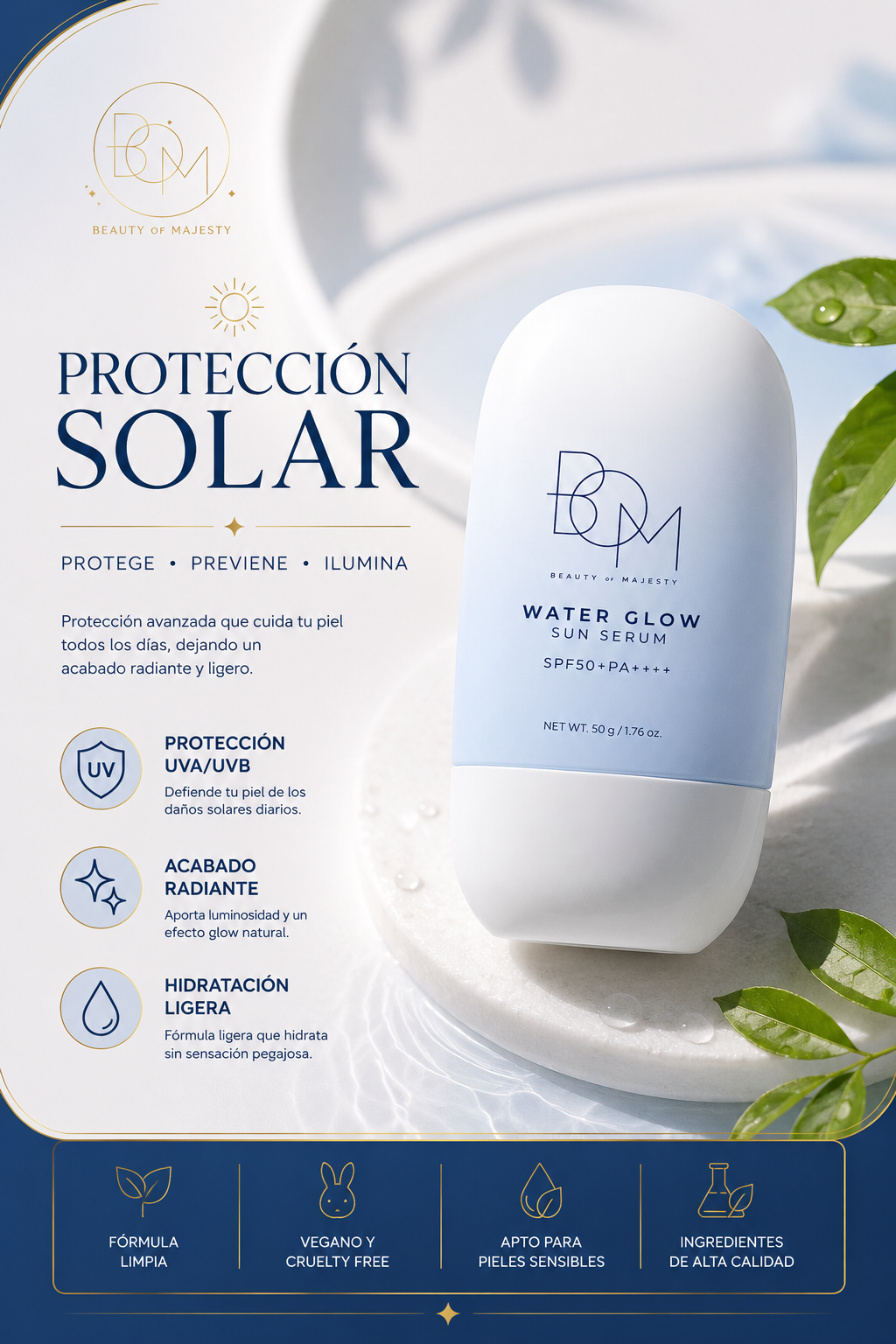 SÉRUM SOLAR WATER GLOW SPF50+PA++++