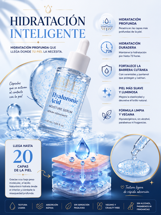 SÉRUM HIDRATANTE CON ÁCIDO HIALURÓNICO